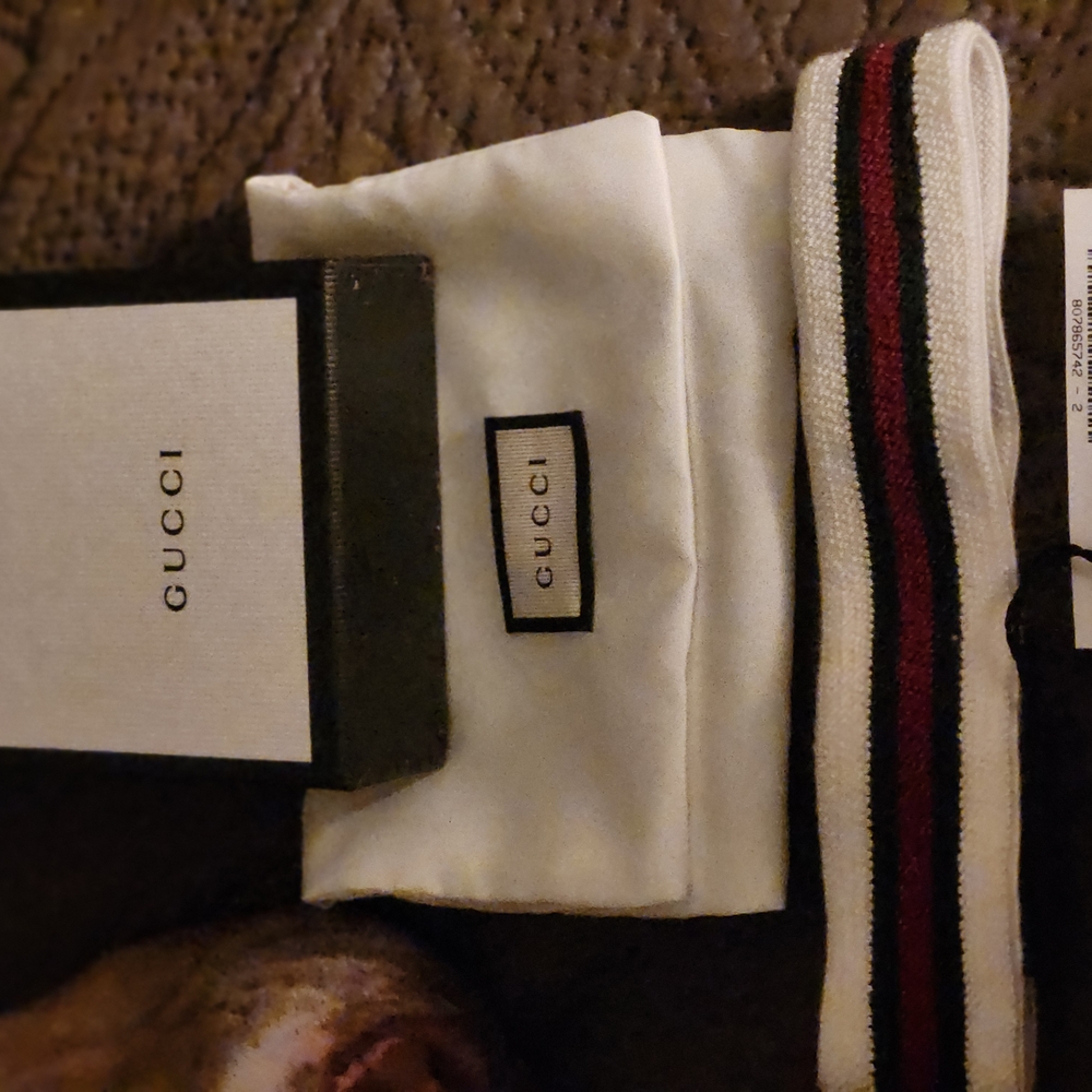 Gucci White and Green Headband